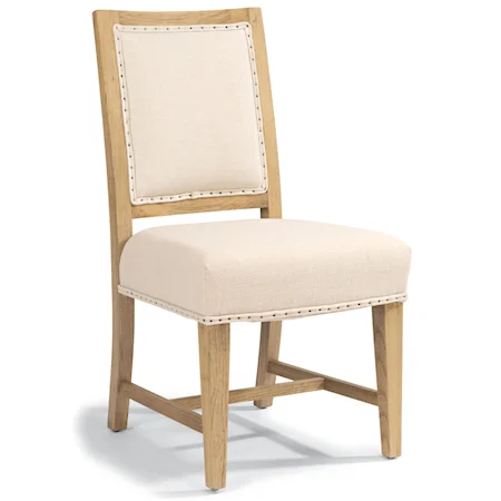 Armless Chair with Tapered Legs